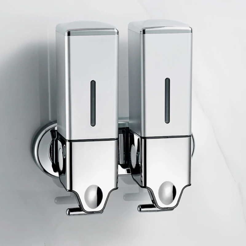 Single/Double Soap Dispenser Wall mount Shower Bath Shampoo Dispenser