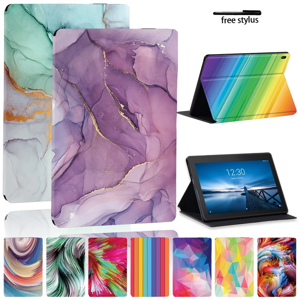 Custodia Per Lenovo Tab M10 Tb-X605F Tablet Tb-X505F Per Tab E10 10.1 "Tb-X104F Tb-X104L/Tab M10 Plus Tb-X606F/X Custodia Cover Stand