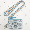 Doraemon PU coin purse card set keychain buckle lanyard student meal card bus card access control card jingle ID card holder 3