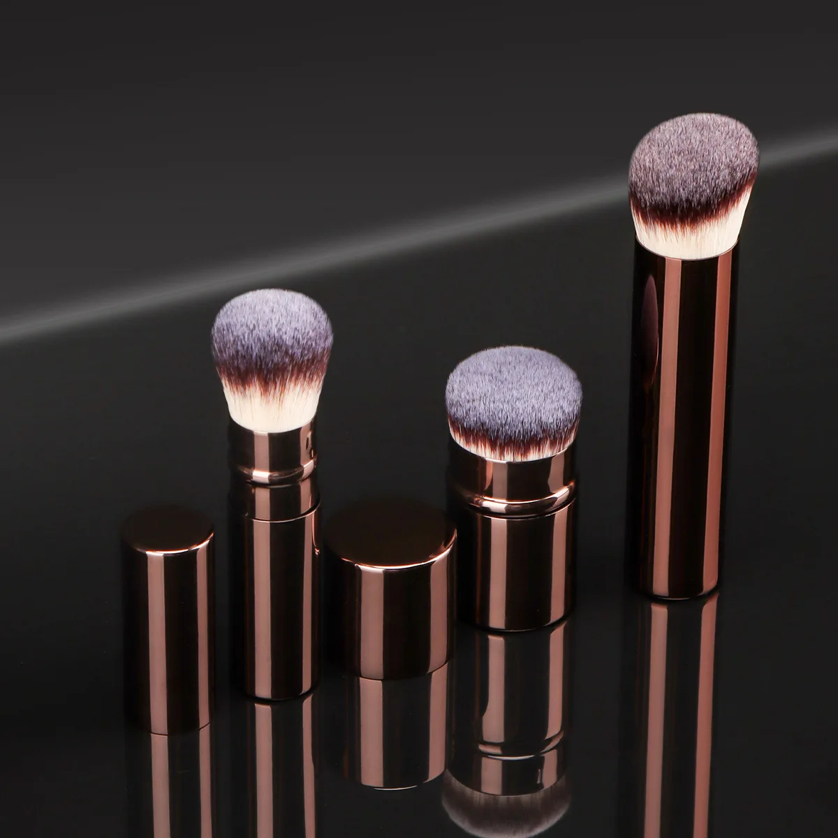 Luxury Vegan Makeup Brush Set - Professional Blusher, Powder, Eyeshadow, Eyebrow, and Foundation Tools