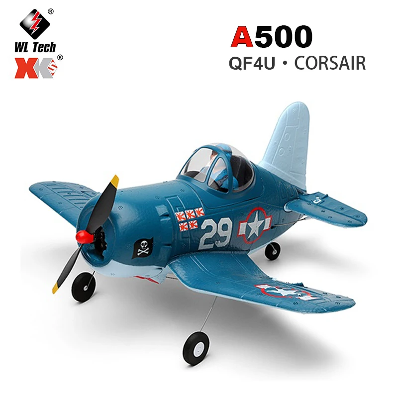 

WLtoys XK A500 RC Airplane QF4U Fighter Four-Channel Machine A250 A200 Remote Control Planes 6G Mode Fighter Toys for Adults