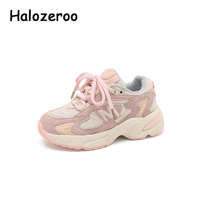 

Spring New Kids Sport Sneakers Baby Girls Slip On Running Shoes Children Brand Chunky Sneakers Boys Mesh Casual Sneaker Trainers