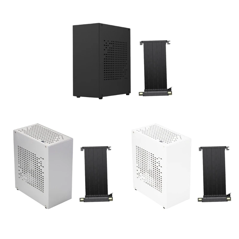 Alumínio Htpc Mini Itx Chassis Jogo Computador Case Suporte Placa Gráfica Rtx2070 Dropship