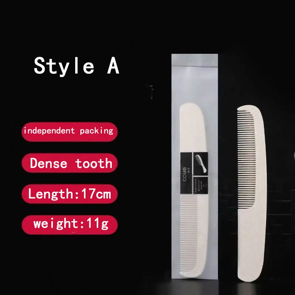 Free Shipping Hotel Star High End Restaurant Supplies Travel Hairdressing Beauty Salon Independent Packing Disposable Comb 3