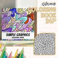 SIMPLE GRAPHICS Coloring Book for Teens & Adults: Creative Sketchbook with Blank Pages for Artistic Expression (MULTI)