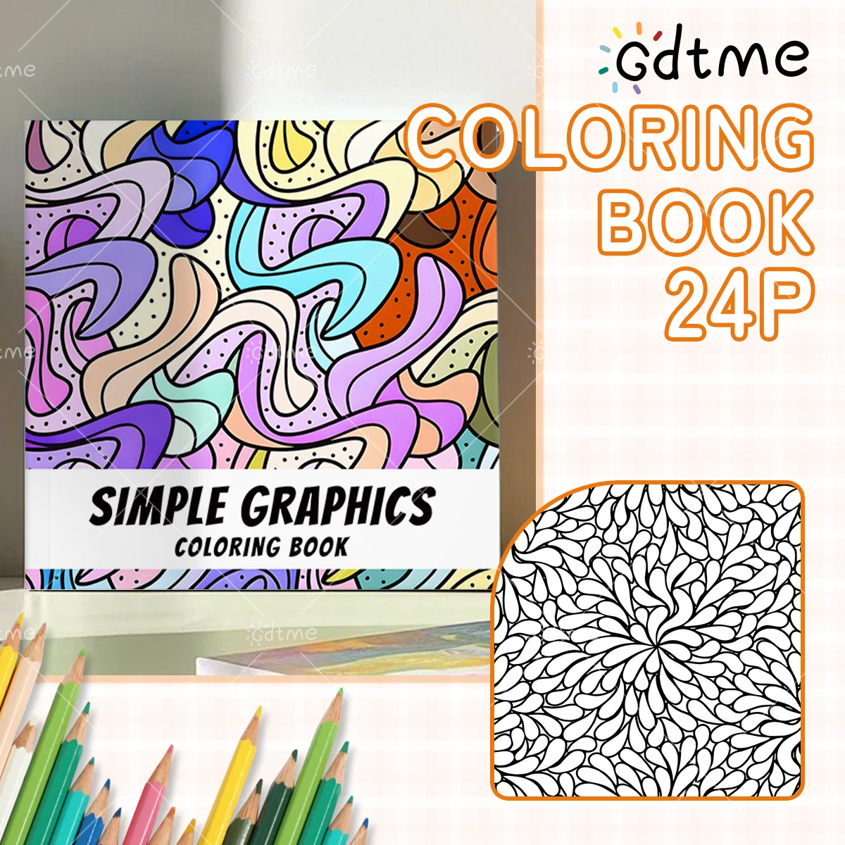 Çocuklar ve Yetişkinler için BASİT GRAFİKLER Boyama Kitabı: Boş Sayfalara Sahip Büyük Çizim Defteri, Eskiz Yapmak için Mükemmel, Sanat Malzemeleri