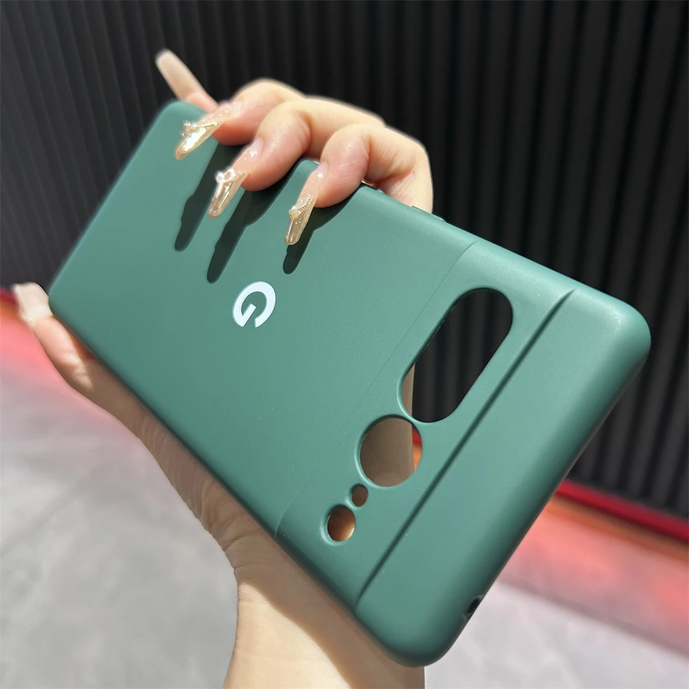 Solid Color Silicone Soft Case - Shockproof Bumper Shell