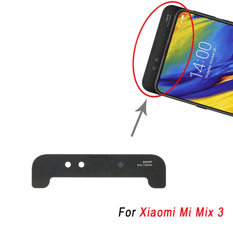 

Запасная часть крышки объектива фронтальной камеры для Xiaomi Mi Mix 3