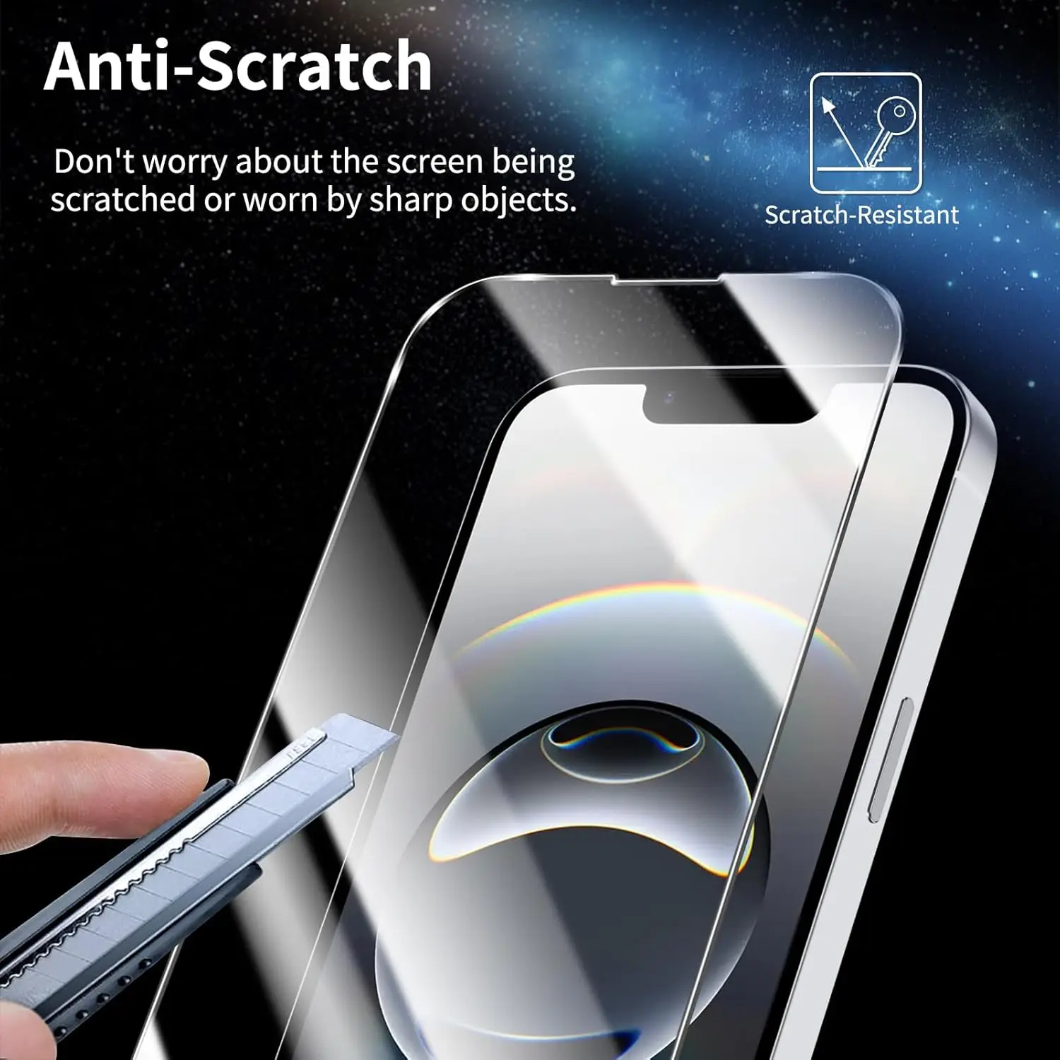 Premium Tempered Glass Screen Protector for Smartphones - Available in Multiple Quantities