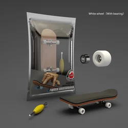 Deluxe Five-Layer Maple Wood Finger Skateboard with Alloy Wheels (Bearing)