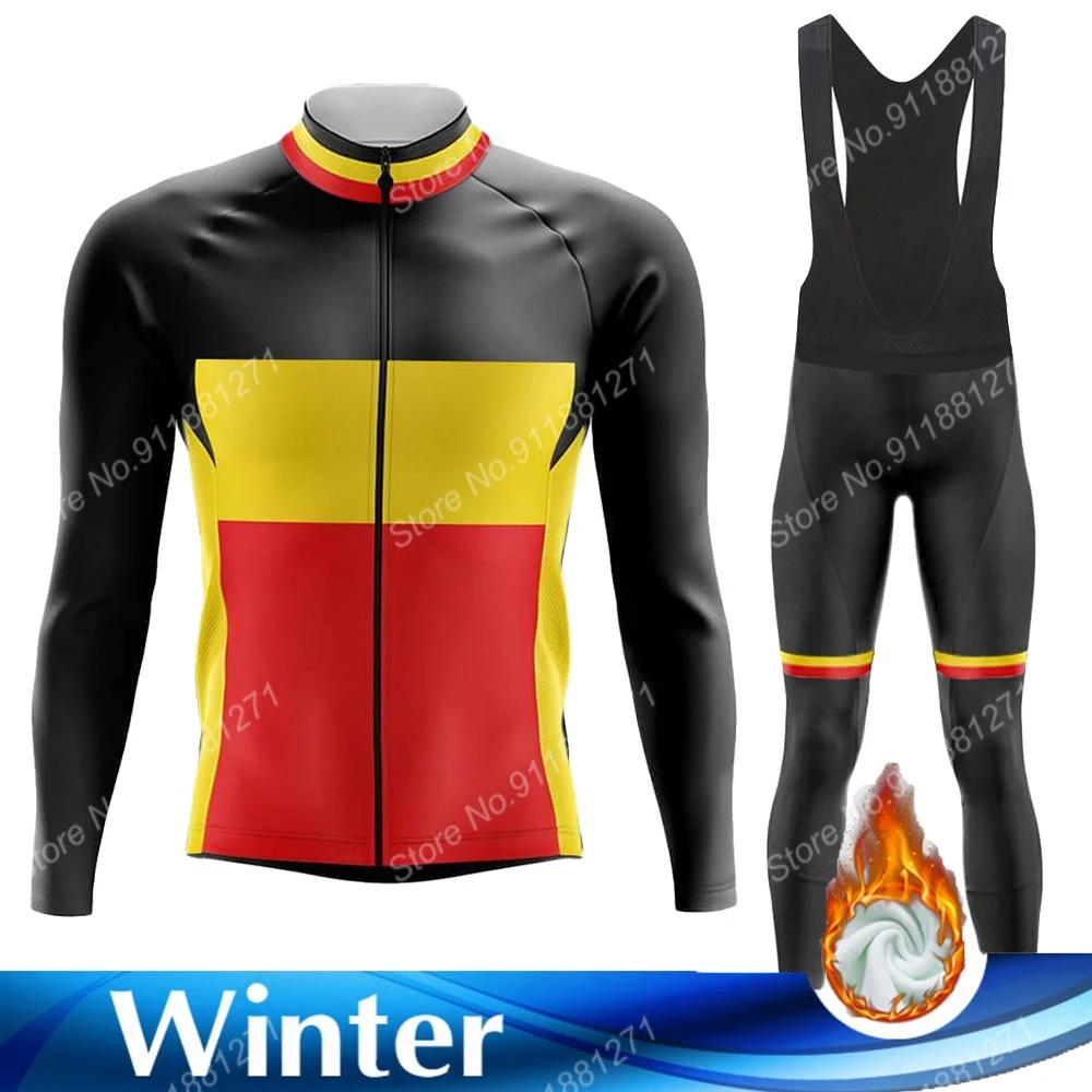 koel ingesteld inch New Winter Belgium National Team 2022 Cycling Jersey Set Clothing Suit Men  Long Sleeve MTB Bike Road Pants Bib Fietskleding Ropa| | - AliExpress