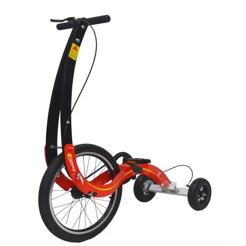 Folding Exercise Stand Up Half Bike Without Seat Portable 20 Inch Sports Bike Fitness