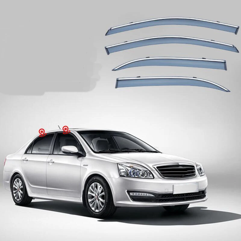 

Window Visor Rain Guard Side Window Deflector Weather Shield For Geely Englon SC7 2010 2011 2012 2013 2014 2015 2016 2017 - 2019