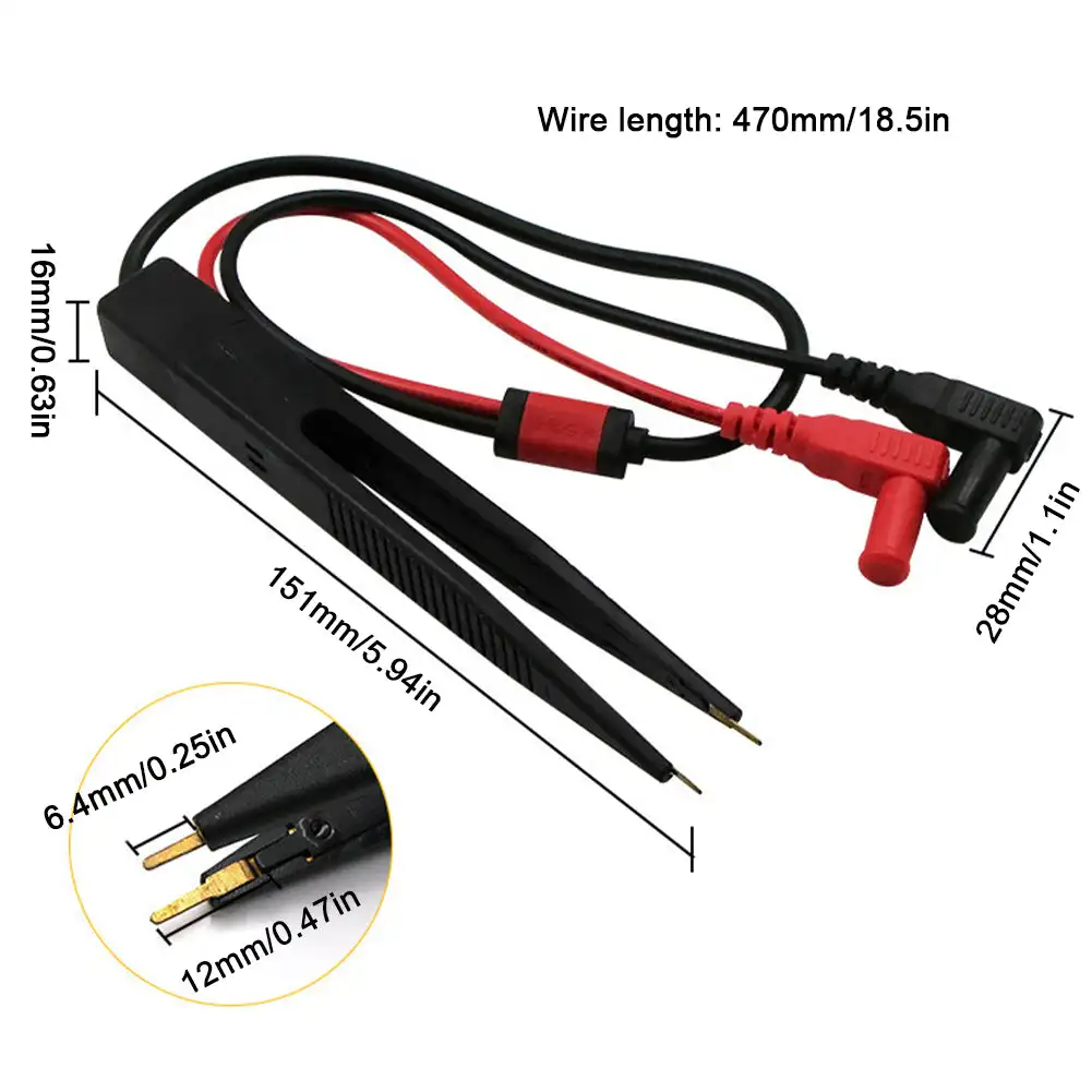 Capacitor Clip LCR Universal Test Clip Capacitor Resistance Detector Line Capacitance Test Leads Multimeter Accessories