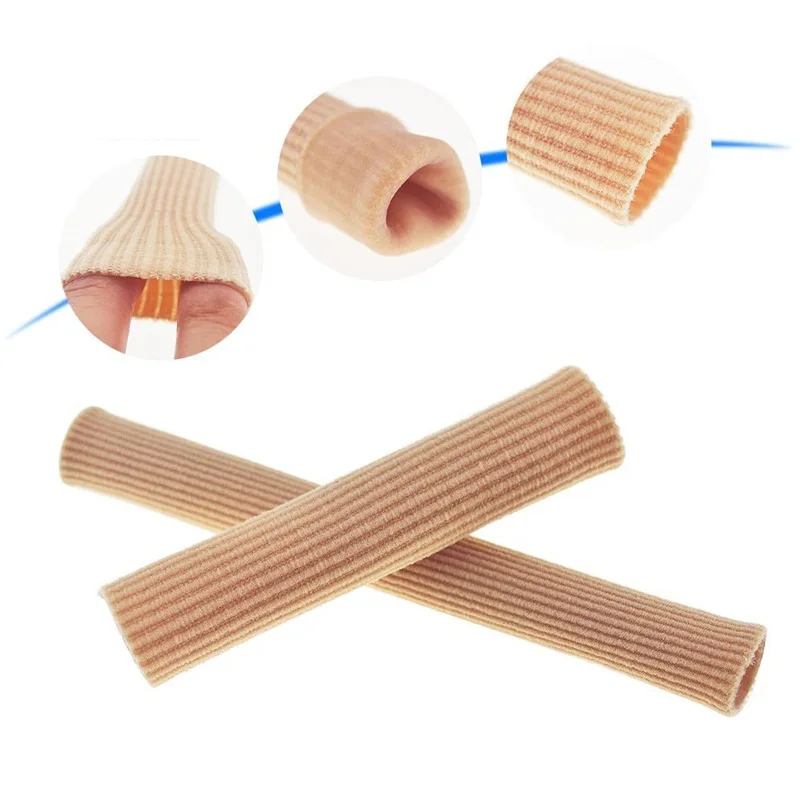 1pc Feet Corrector Finger Corrector Insoles Fabric Gel Silicone Tube Bunion Toes Fingers Separator Divider Protector 3