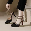 Women 10cm 12cm High Heels 2.5cm Platform Sandals Party Pumps Lady Stiletto Studded Fetish Nighclub Red Bottom Shoes 5