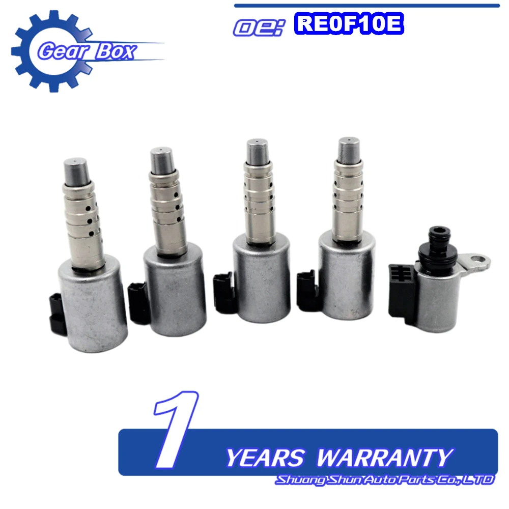 

Auto Parts RE0F10E JF017E JF016E CVT8 Transmission Solenoid Valve 5pcs Set for Nissan for Infiniti