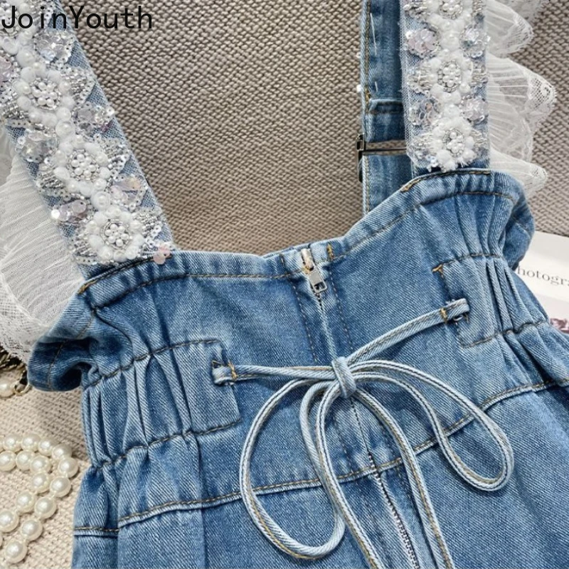 Fashion Denim Shorts Women Clothing Summer Overalls Heavy