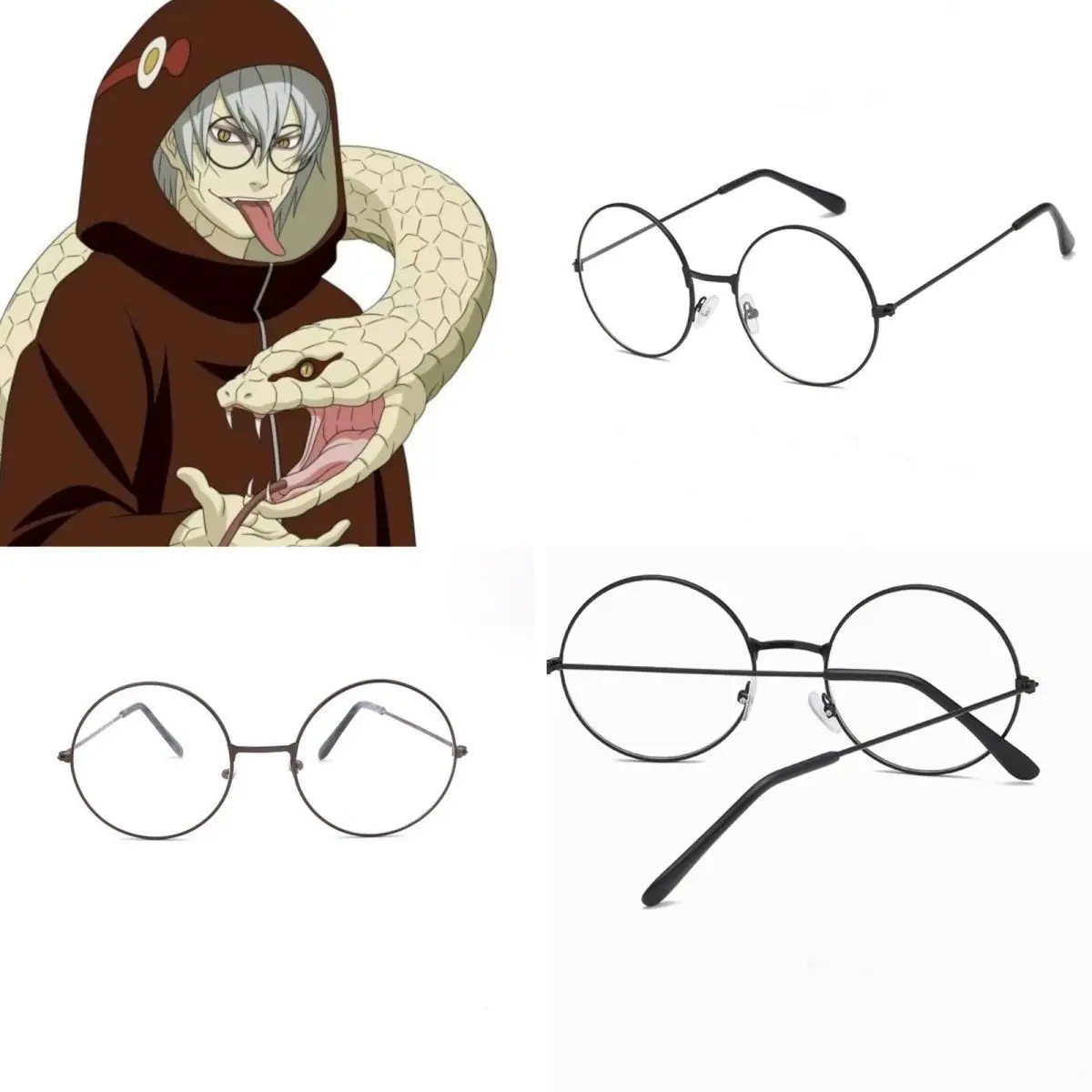 

Yakushi Kabuto Cosplay Eyewear Eyeglasses Anime Eye Glasses Halloween Cosplay Costume Accessory