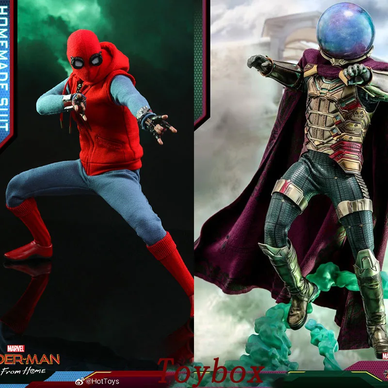 

HOTTOYS HT MMS552 1/6 Spider-Man 2.0 MMS556 Mysterio Collectible Action Figure Far From Home Movie 12" Full Set Fans Best Gifts