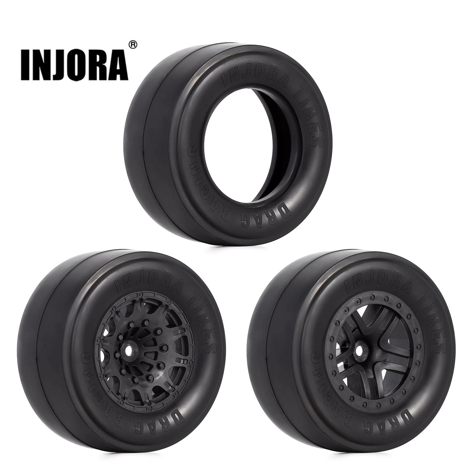 Gomme Posteriori 2.2 3.0 Losi 22s Dr10 Pneumatici Posteriori INJORA Per Drag Racing, Misura 2.2", Per Traxxas Slash 2WD E Losi 22S DR10 - Gomme Da Competizione Gomme Per Traxxas Slash 2wd - Foto 9
