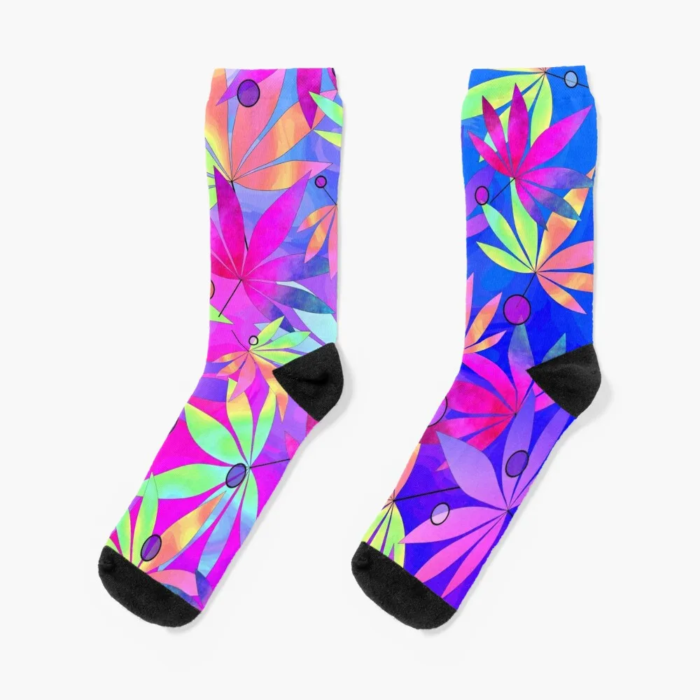 Whimsical Weed Socks custom sports man bright garter sports and leisure Boy Socks Women's beautiful floral composition socks professional running socks bright garter socks sports and leisure socks for man women s