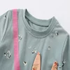 Jumping Meters 2-7T Real Bag Girl Long Sleeve Girls T Shirts Kids Autumn Spring Kids Boys Clothes Fashion Dots Toddler Shirts 2