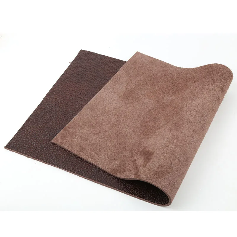 Premium Dark Brown Genuine Cowhide Leather Cushion