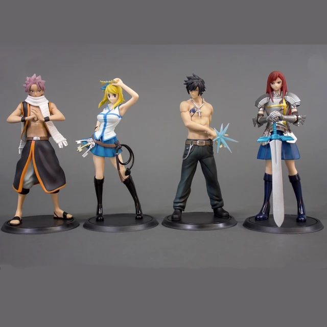 4pcs/set Anime Fairy Tail Characters PVC Action Figure Model Toy -  AliExpress