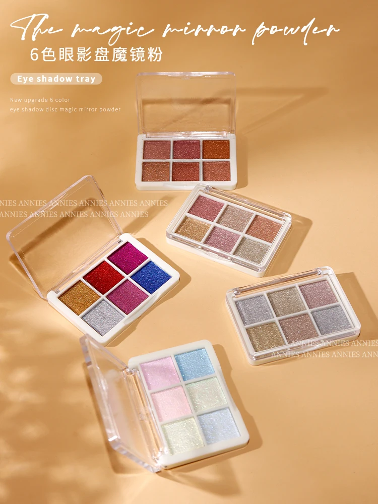 Nail powder set 6 in 1/4 in 1 Solid Chrome Nail Powder 4/6 Colors Mirror Metallic Gold