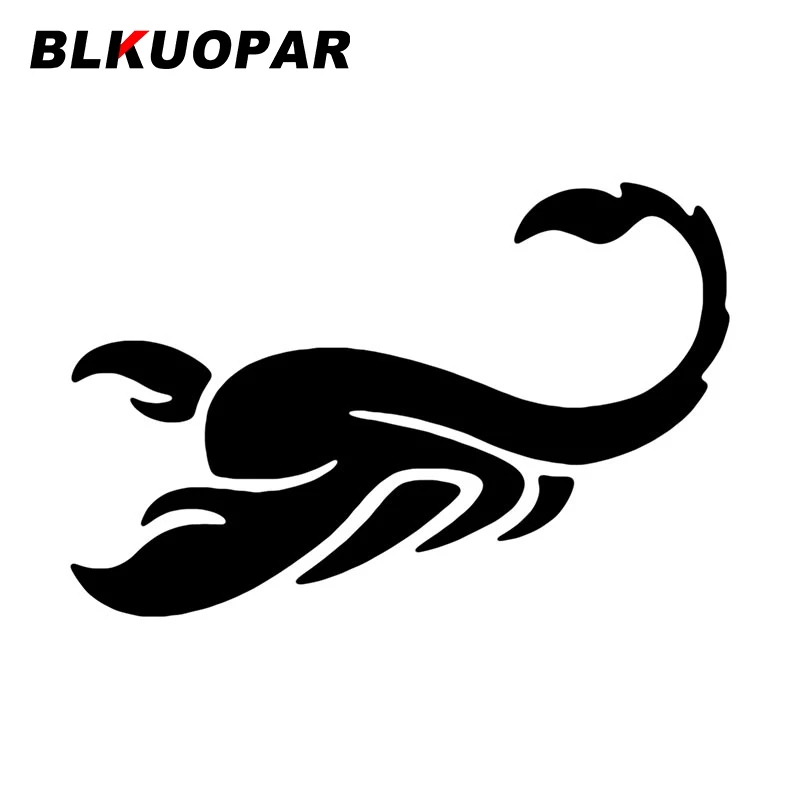 

Забавные автомобильные наклейки BLKUOPAR с узором скорпиона, наклейка аниме с окклюзией и царапинами, креативная Личная виниловая пленка для холодильника и автомобиля