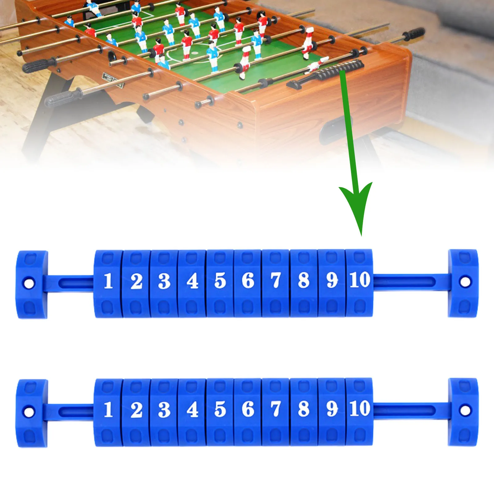 2x Universal Foosball Soccer Table Football Counter Scoring Units Scoreboard for Game Score Keepers Standard Parts Replacement