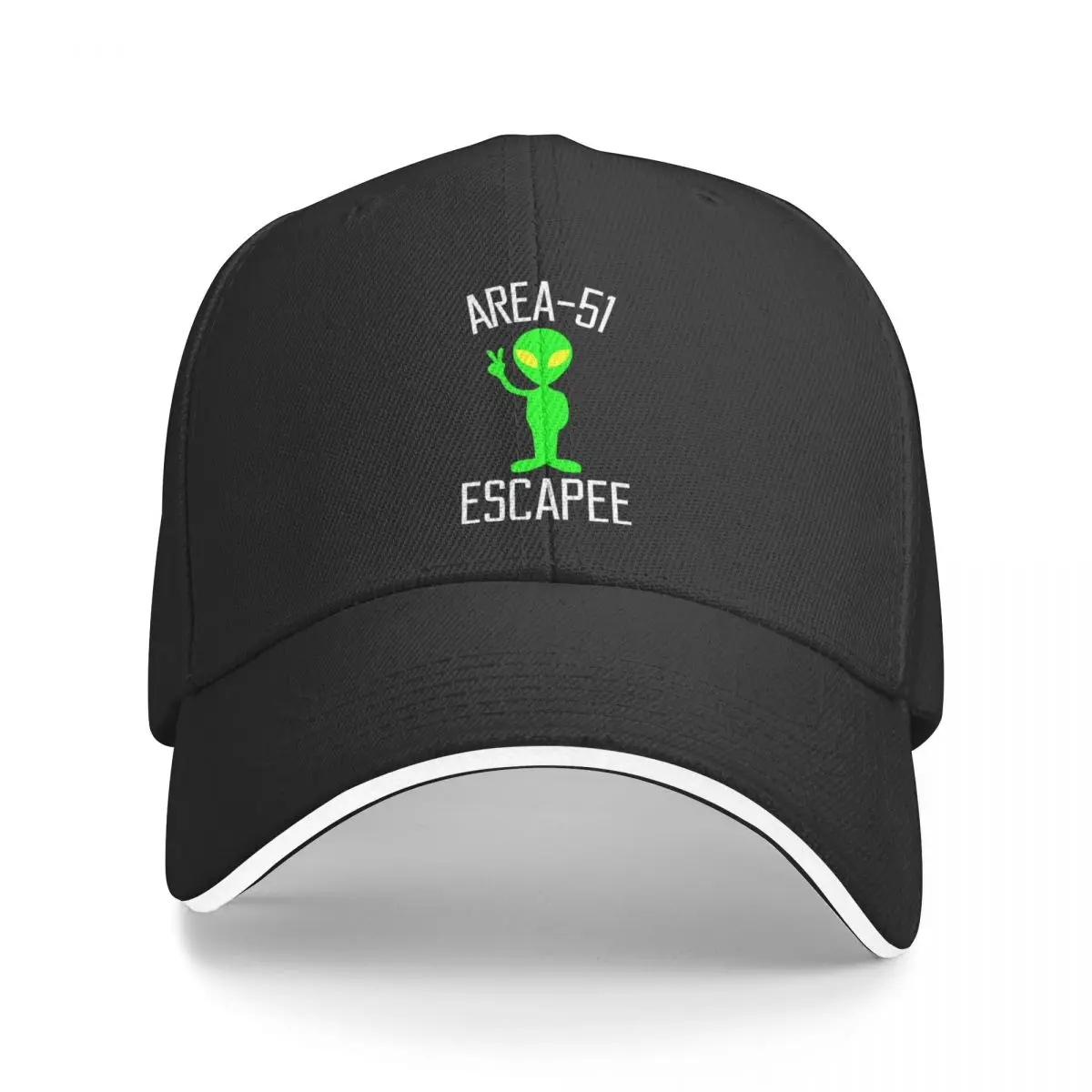 

New Area 51 Escapee - Funny Alien UFO Area-51 Storm Meme Extraterrestrials Flying Saucer Roswell Baseball Cap