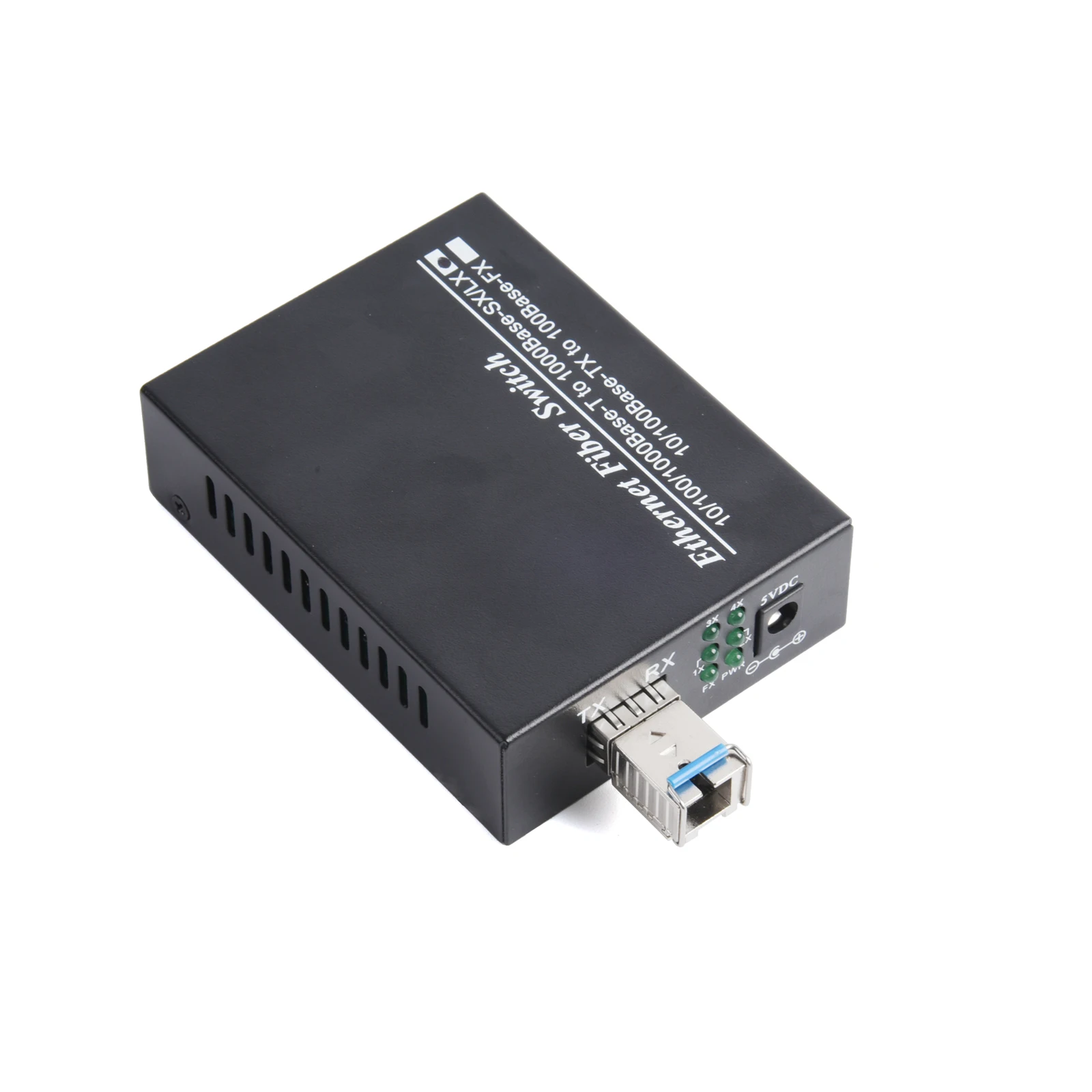 1PCS Gigabit SFP Media Converter 1 SFP to 4 RJ45 Transceiver 10/100/1000M Fiber Optic Switch With 3KM/20KM LC/SC Module