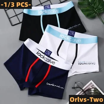 1/3Pcs XL-3XL Male Panties Cotton Men's Underwear Boxers Breathable Boxer Printed Underpants Comfortable Shorts Men Underwear 1