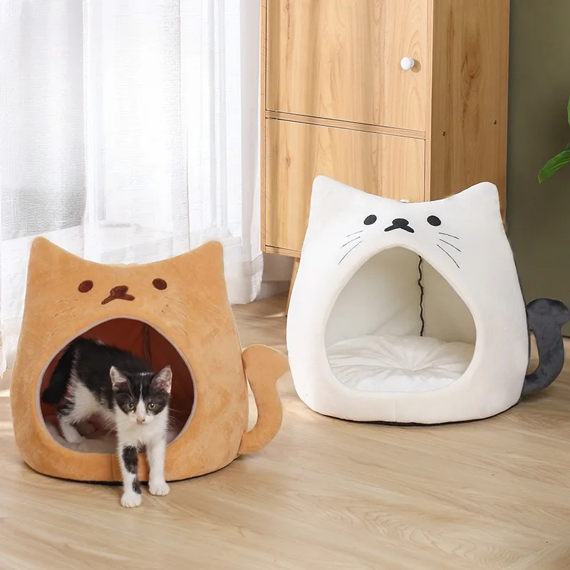 

Foldable Dog House Kennel Bed Mat For Small Medium Dogs Cats Winter Warm Cat bed Nest Pet Products Basket Pets Puppy Cave Sofa