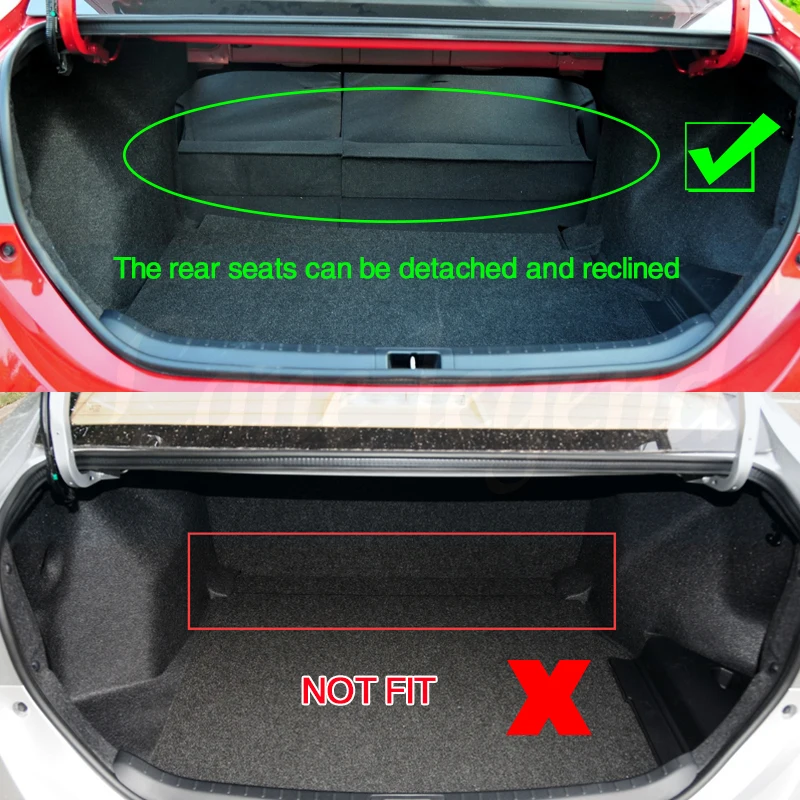 For Toyota Corolla E170 E180 2014 2015 2016 2017 Boot Mat Rear Trunk Liner  Cargo Floor Carpet Guard Protector Car Accessories