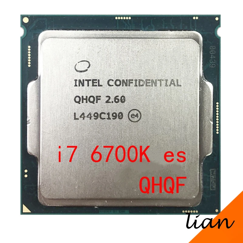 cpu socket Intel core i7 6700K es QHQF 2.6 GHz Quad-Core Eight-Thread CPU Processor L2=1M L3=8M 6700K LGA 1151 laptop cpu