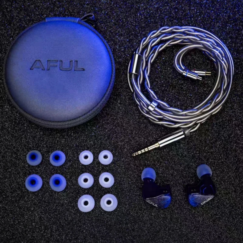 AFUL Explorer 1DD+2BA 하이브리드 인이어 모니터 유선 오디오파일 이어폰 하이브리드 드라이버 스포츠 하이파이 헤드폰 | 아풀 공식 스토어