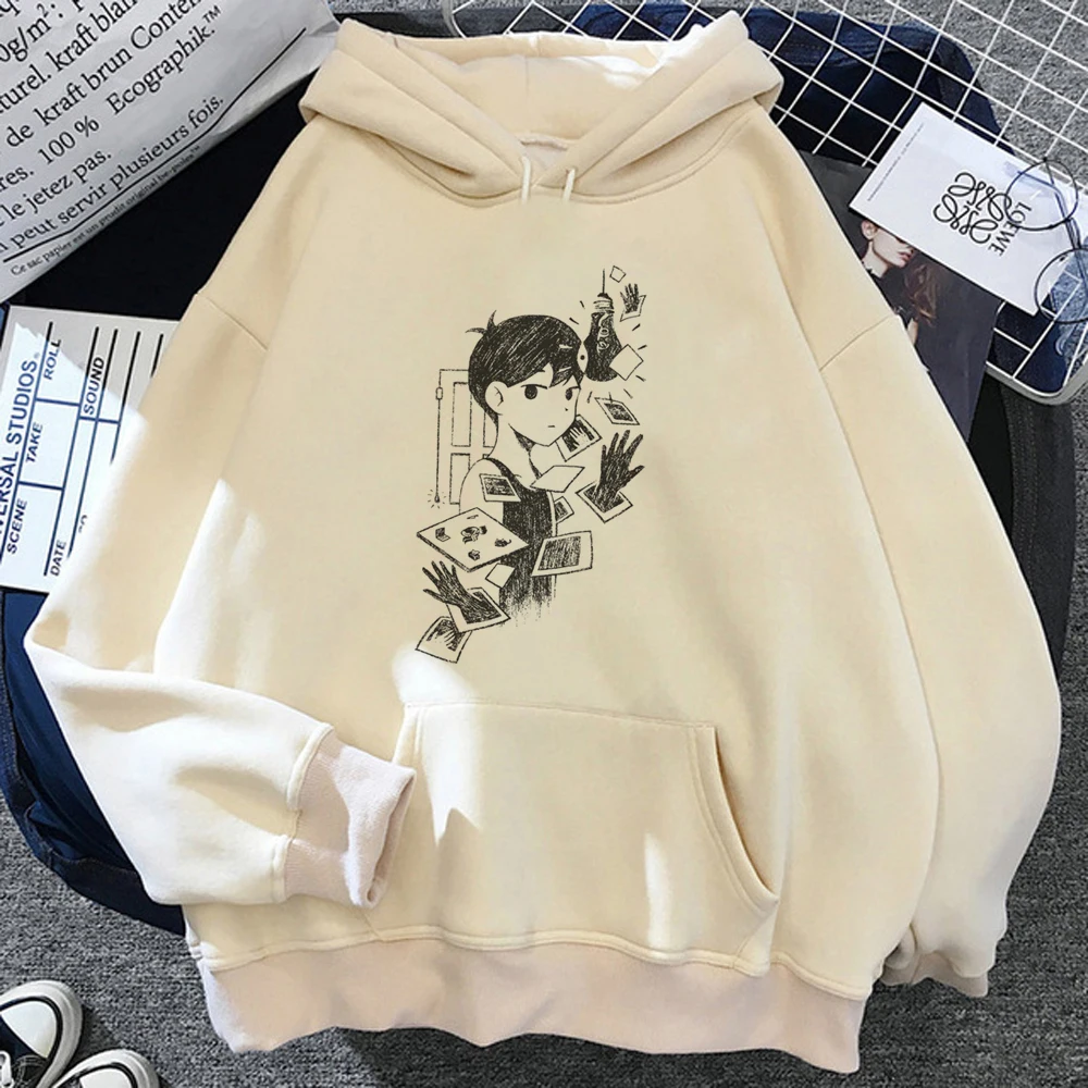 Omori hoodies women 90s streetwear 2023 Korean style Hood pulls female harajuku pulls