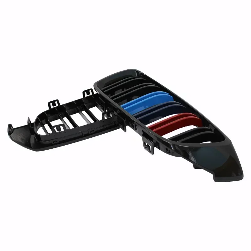 Car Front Grille Racing Grill For BMW 4 Series F32 F33 F36 M3 F80 M4 F82 12-18 Dual-Slat Glossy Black Accessories