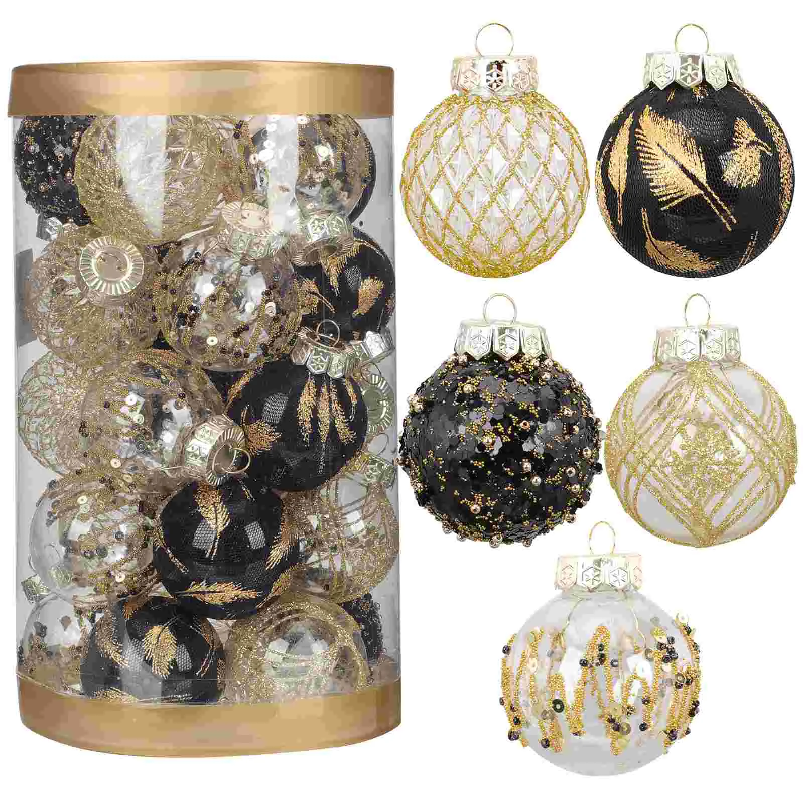 

Christmas Ball Ornaments Xmas Shatterproof Balls Christmas Tree Decorations Colorful Hanging Bauble Xmas Adornments