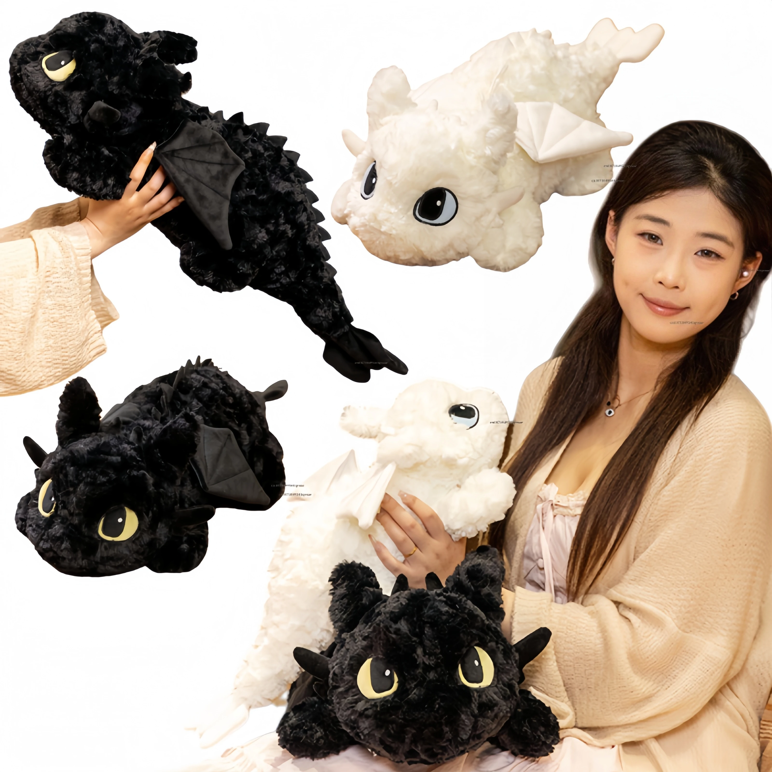 Big Size Toothless Dragon Plush Toy Kawaii Cartoon Dragon Anime Soft Stuffed Doll Home Decor Sleeping Pillow Kid Birthday Gift