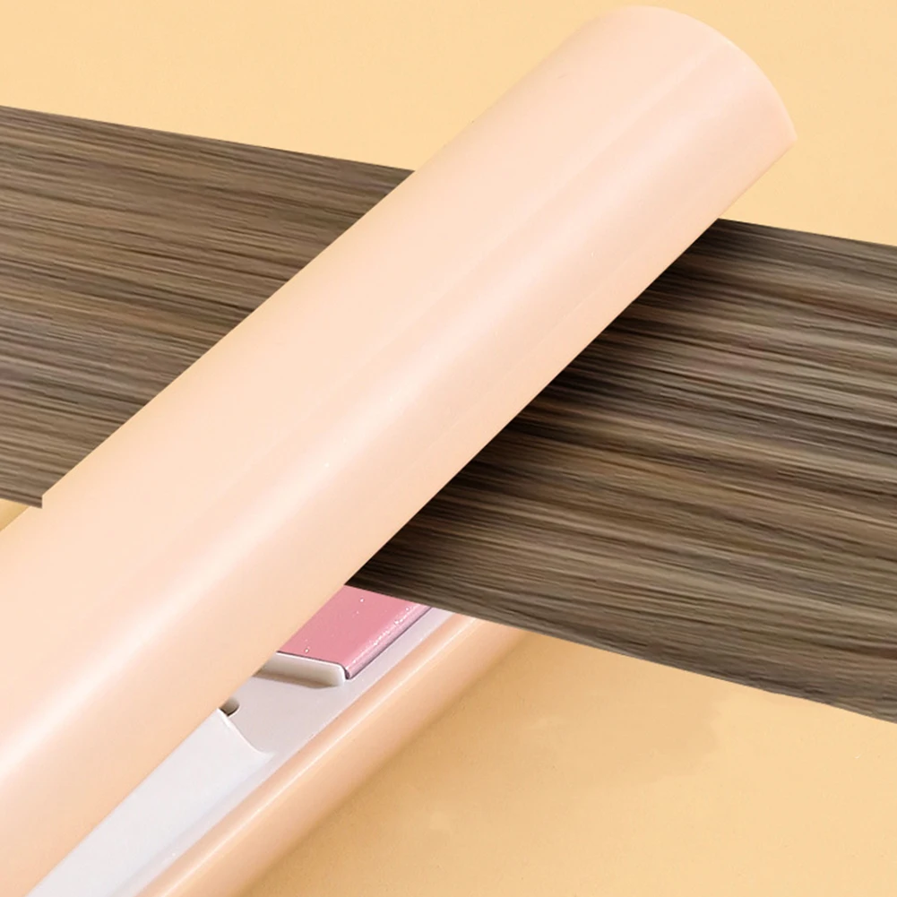 2 in 1 Ceramic Hair Curler Fasting Heating USB Rechargeable Hair Wand with 3 Temp Setting for Curl Wave Straighten Women Hair 5
