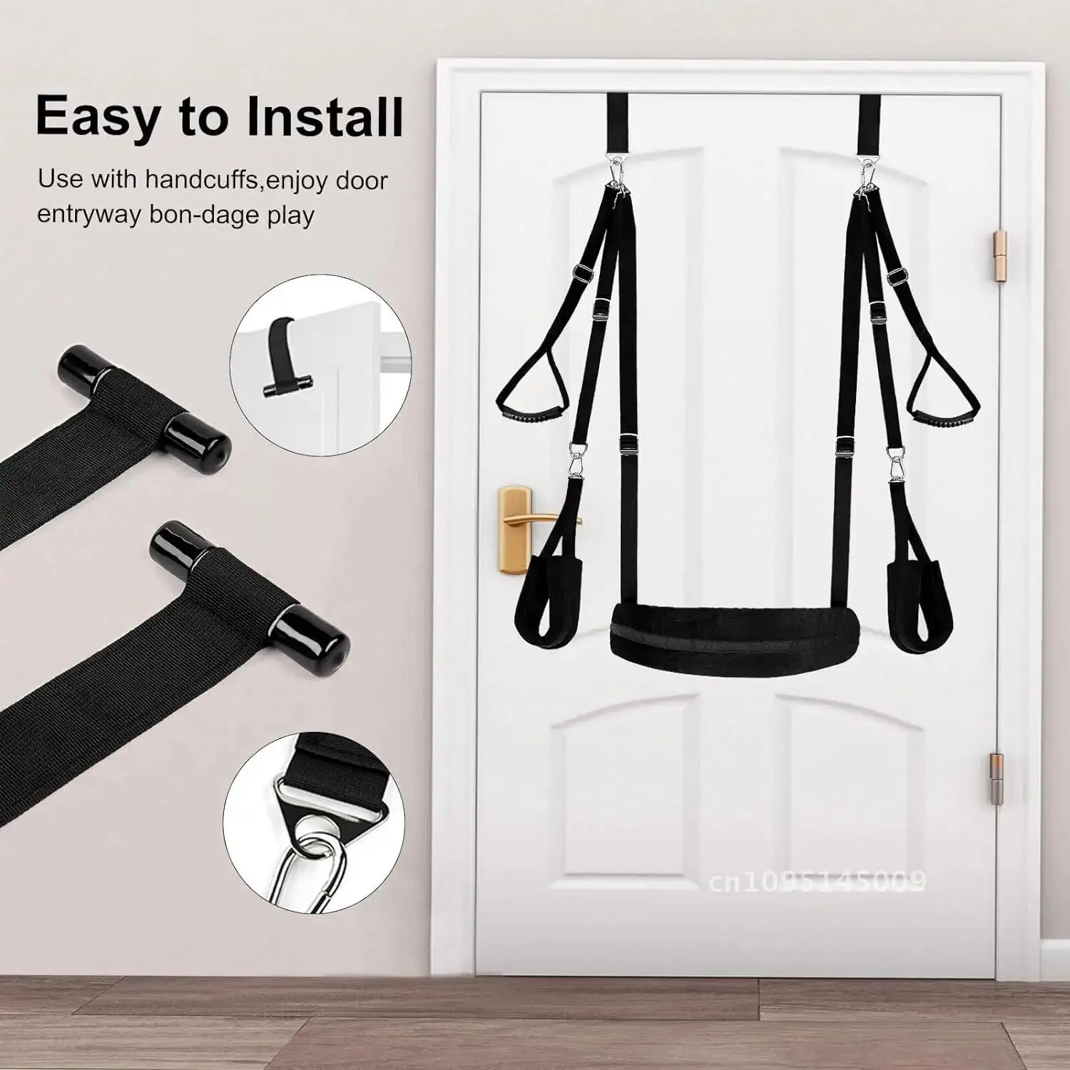 5 in 1 Sex Swing BDSM Thigh Restraints Kit Door Bondage Wrist and Swing Restraint Toys Restraints Sex and Ankle