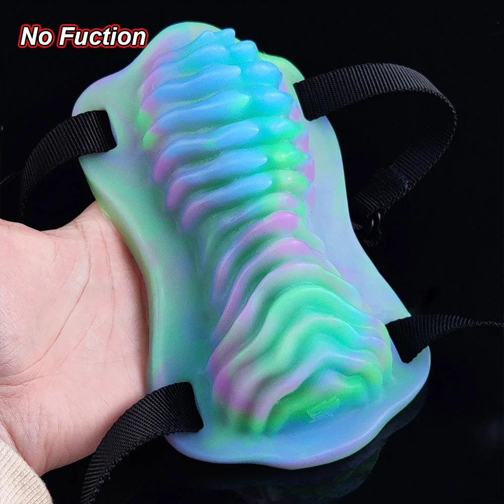 YOCY Strapon Grinding & Humping Silicone Sex Toys For Men Women Vibrating 10 Modes Foreplay Massager Masturbator