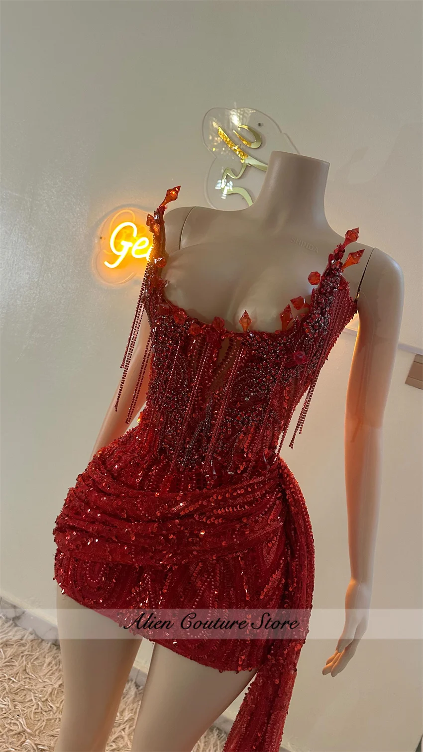 Luxury Red Prom Dress