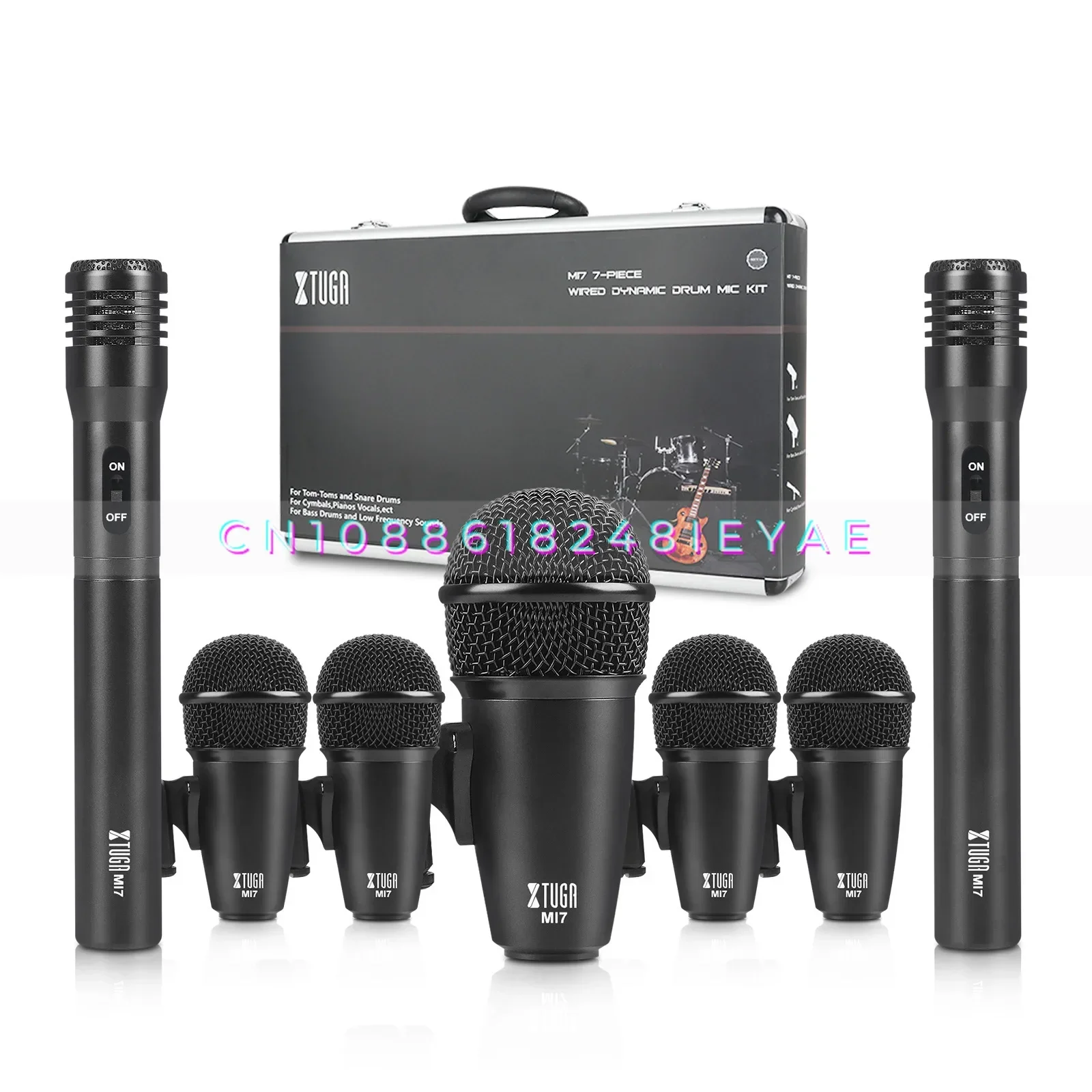 Professional Metal Drum Set Drum Set Microphone Instrument Stage ...