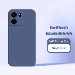 Enhanced Liquid Silicone Phone Case with Soft Microfiber Lining for OnePlus Nord CE 6 (Navy Blue)