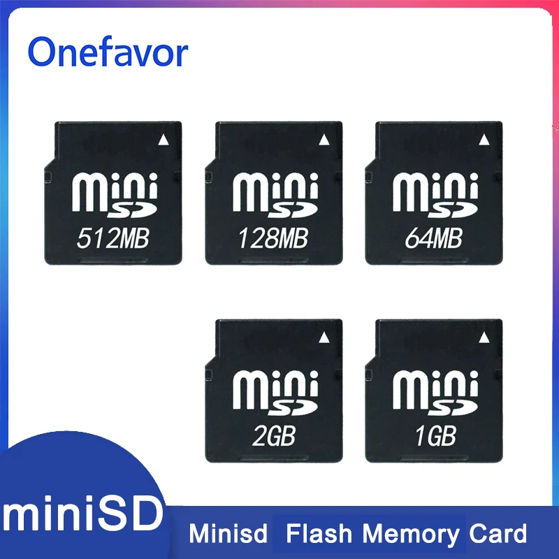 

Minisd Card Flash 4GB 2GB 1GB 512MB 256MB 128MB 64MB Memory Card MINI SD Card MINI SD Memory Card